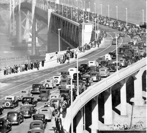 27 Historical Photos That Show Construction of the San Francisco-Oakland Bay Bridge in the 1930s _ nan