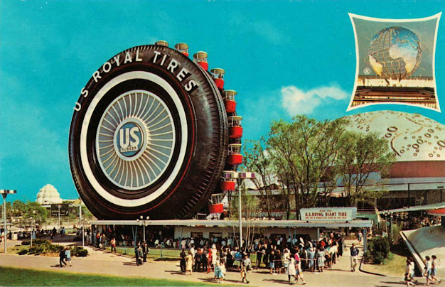 Detroit’s I-94 Uniroyal Tire Was Once a Giant Ferris Wheel at the 1964 NY World’s Fair_teo